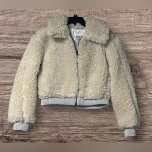 NWT EDIT Jason Wu Faux Fur Sherpa Cropped Jacket SZ M
